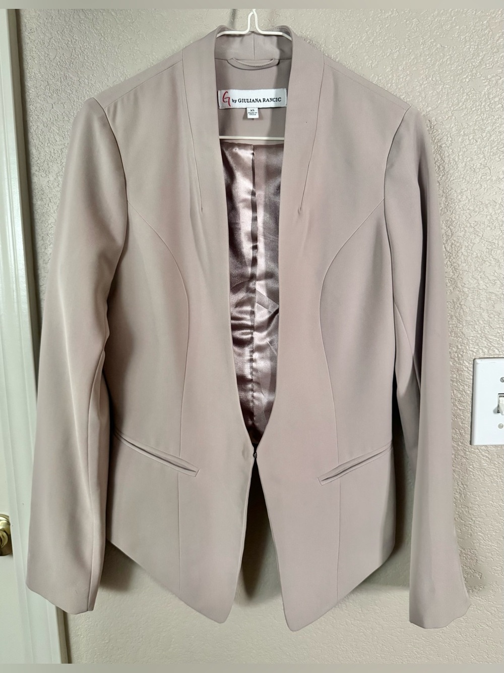 Women's Taupe Blazer Jacket